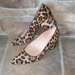 J Crew Leopard pump